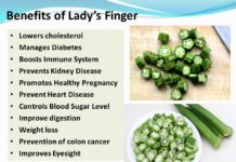 Benefits of lady finger…