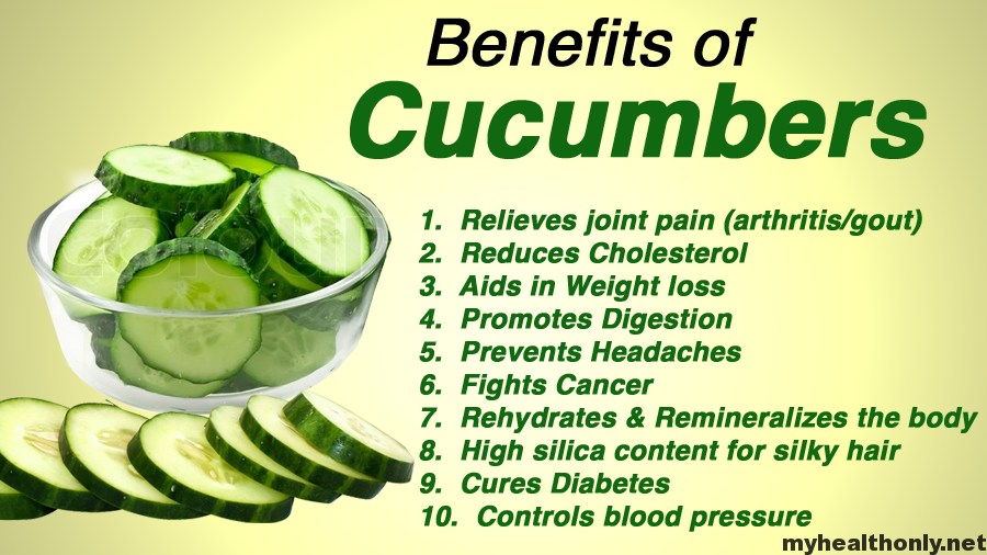 Know about the effective health benefits of cucumbers - My ...