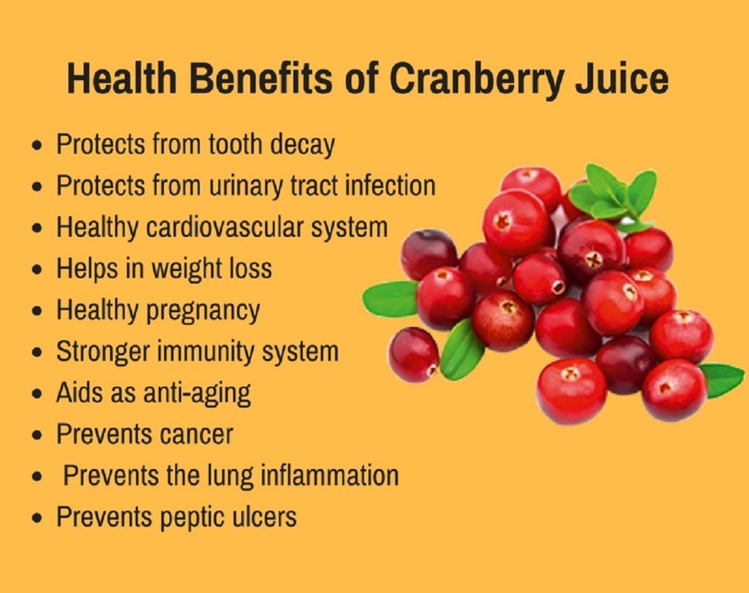 cranberry apple juice benefits