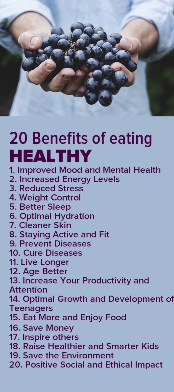 what are the benefits of eating healthy essay
