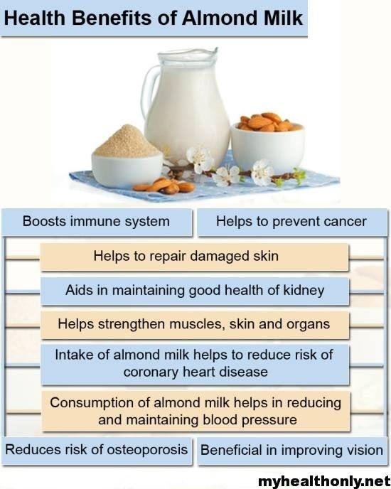 Is Almond Milk Good For You Benefits Of Almond Milk My Health Only