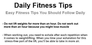 Tips for Fitness