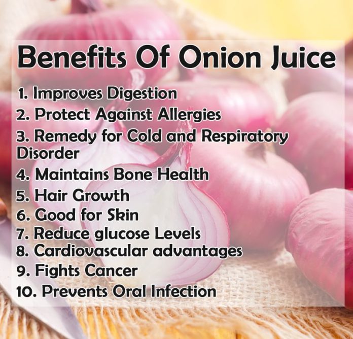 Benefits of Onion Juice