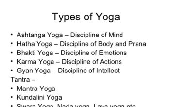 Types of yogasana