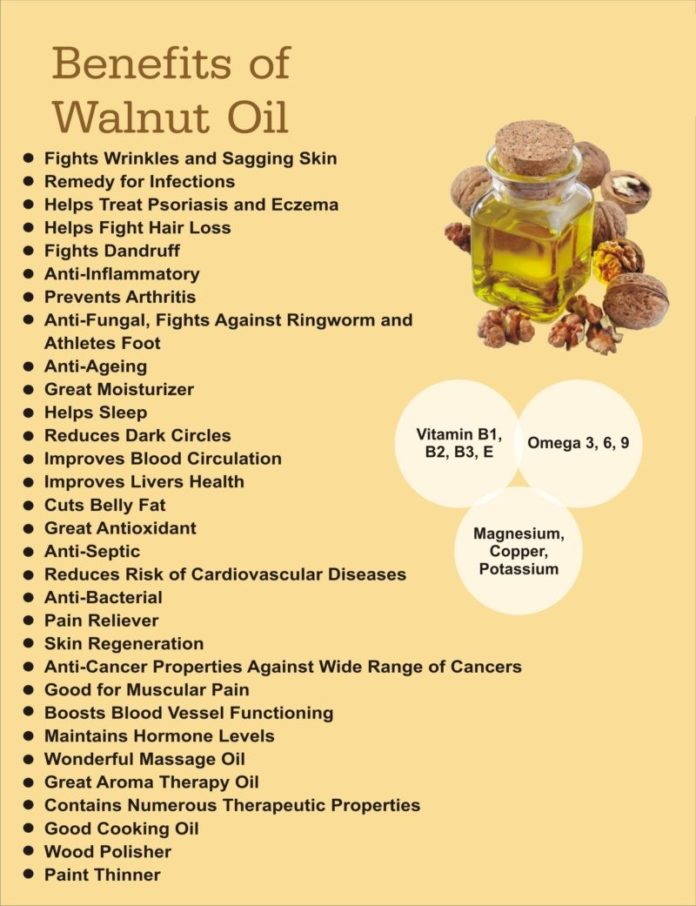 Benefits of walnut oil