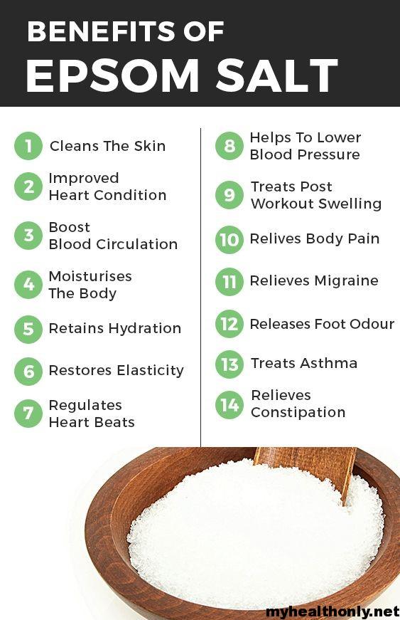 15 Best Health Benefits of Epsom Salt, You must to know My Health Only