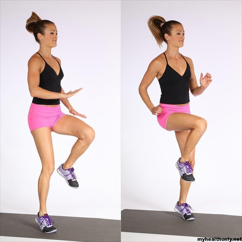 High Knee March Cardio Exercise