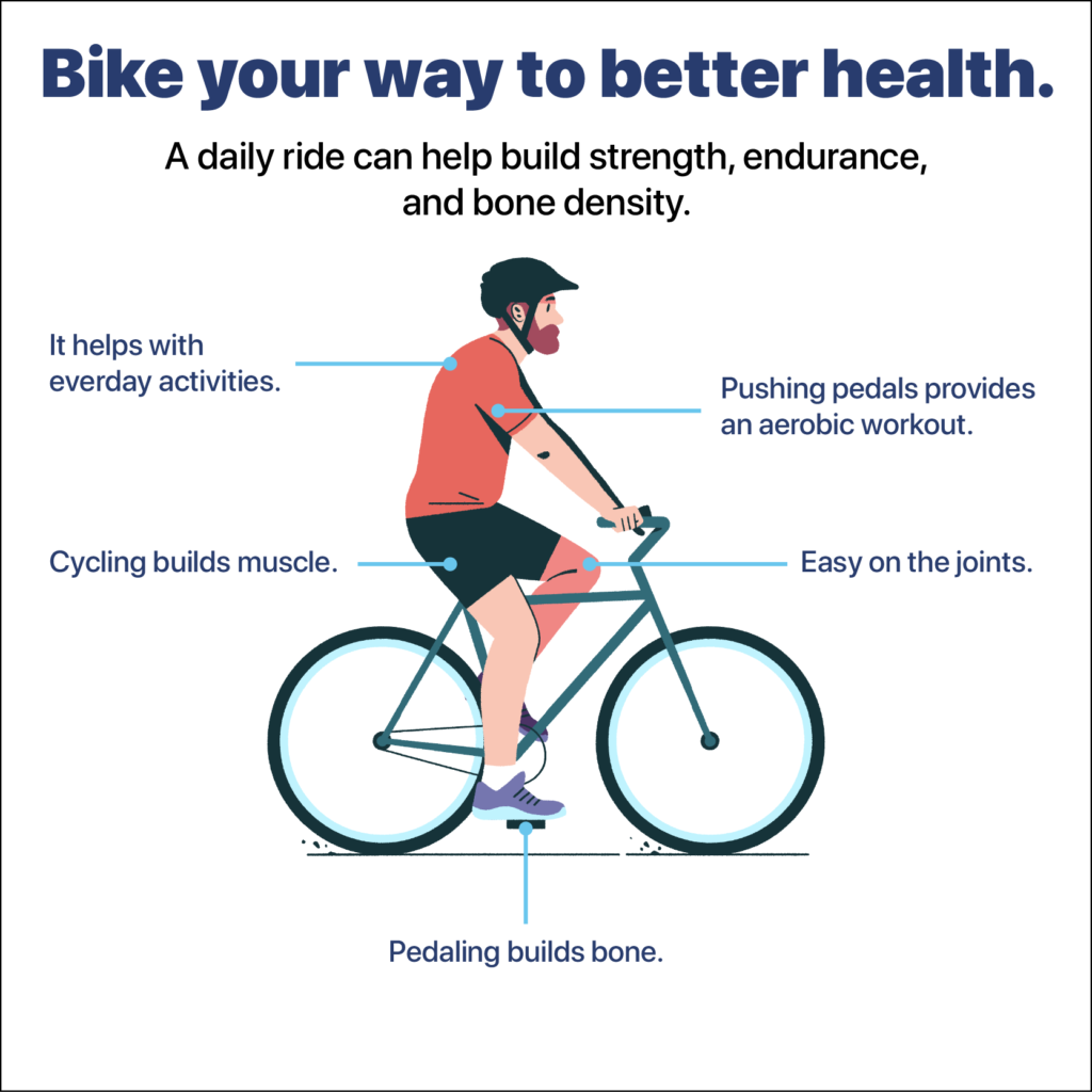 You won't believe it, but cycling can increase lung capacity. By cycling, you increase your rate of respiration, which increases the amount of oxygen in your lungs. As a result, your lungs become stronger and healthier.
