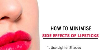 Applying lipstick has some side effects