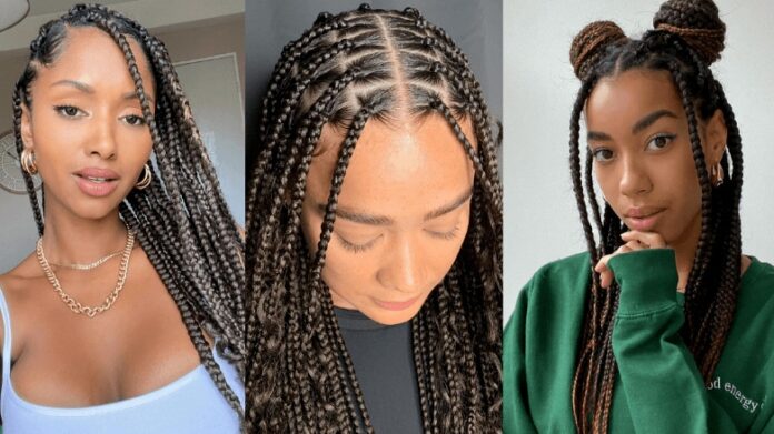 Upgrade Your Braids Game with These Creative Knotless Braid Hairstyles
