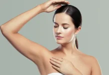 Collage of 20 natural home remedies to effectively lighten and eliminate dark underarms. Various ingredients and methods for underarm skin care and lightening are depicted.