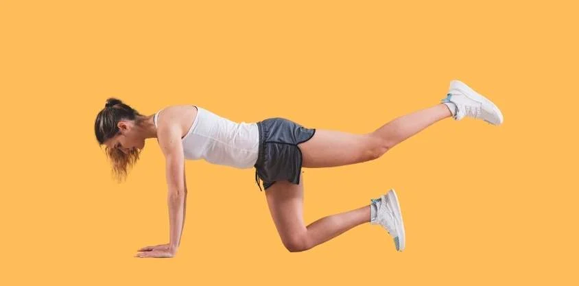 Single-Leg Hip Extension Exercise with Leg Extended Backward