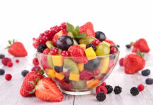 Colorful and nutritious fruit salad in a bowl, offering a variety of health benefits.