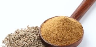 Cumin powder is known for its numerous health benefits, including aiding digestion, providing antioxidants, and adding a rich flavor to culinary dishes.