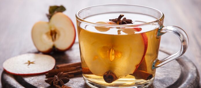 Apple cinnamon tea offers antioxidants and digestion support. Recipe: apple slices, cinnamon sticks, water. Boil, simmer, strain, enjoy!