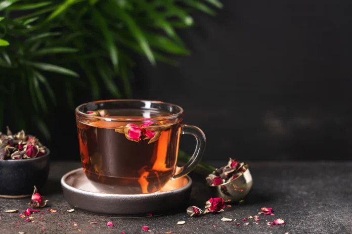 Discover the health benefits of rose tea - a fragrant herbal infusion known for its antioxidant properties and potential to promote relaxation and overall well-being.