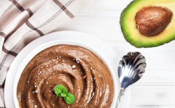 Decadent avocado chocolate mousse, a creamy and rich dessert made with ripe avocados and cocoa, perfect for a guilt-free indulgence. Enjoy this vegan and gluten-free treat!